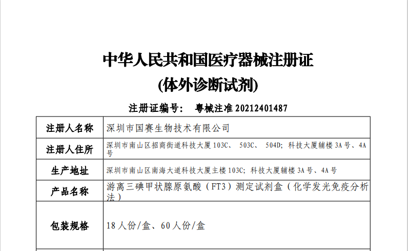 喜讯！BetWay必威生物甲功五项测定试剂盒获批上市！